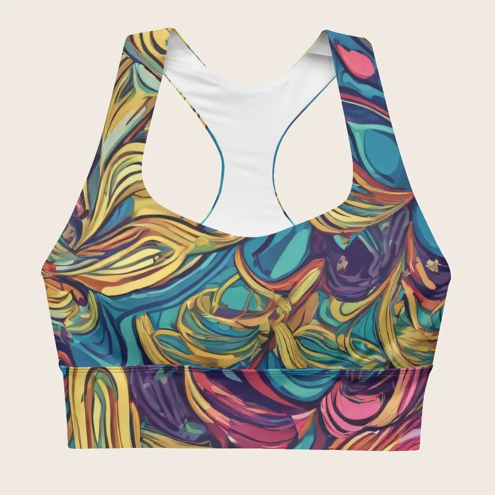 Longline Sports Bra on model