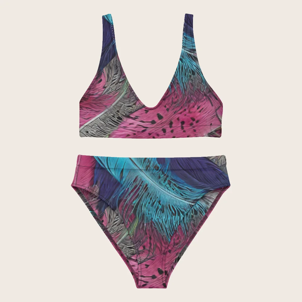 High-Waisted Bikini on model