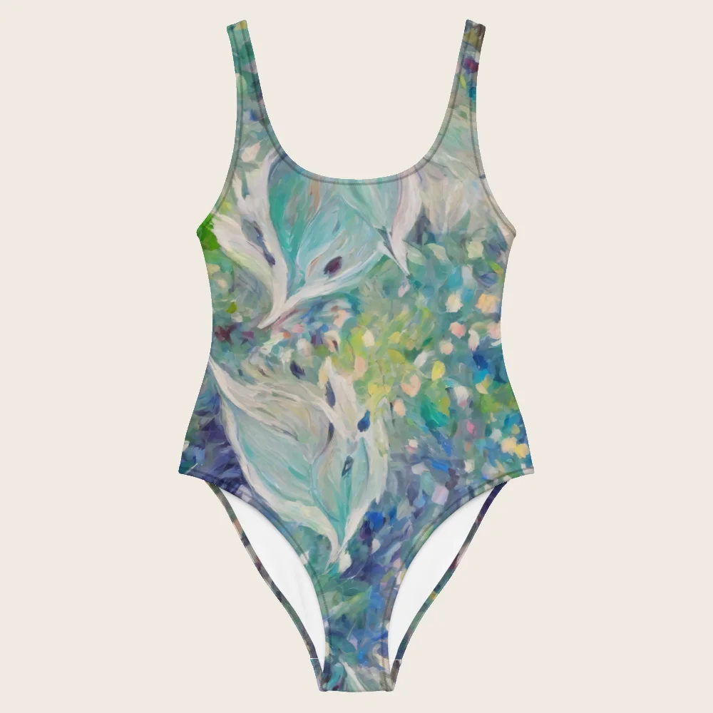 One-Piece Swimsuit on model