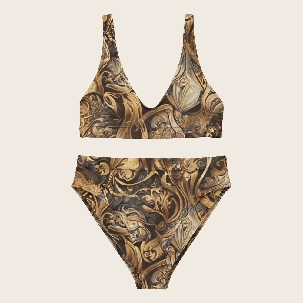 High-Waisted Bikini on model