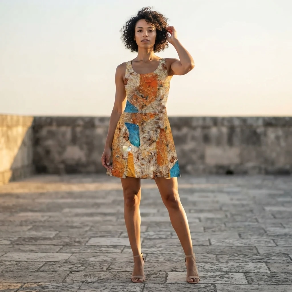 Skater Dress on model