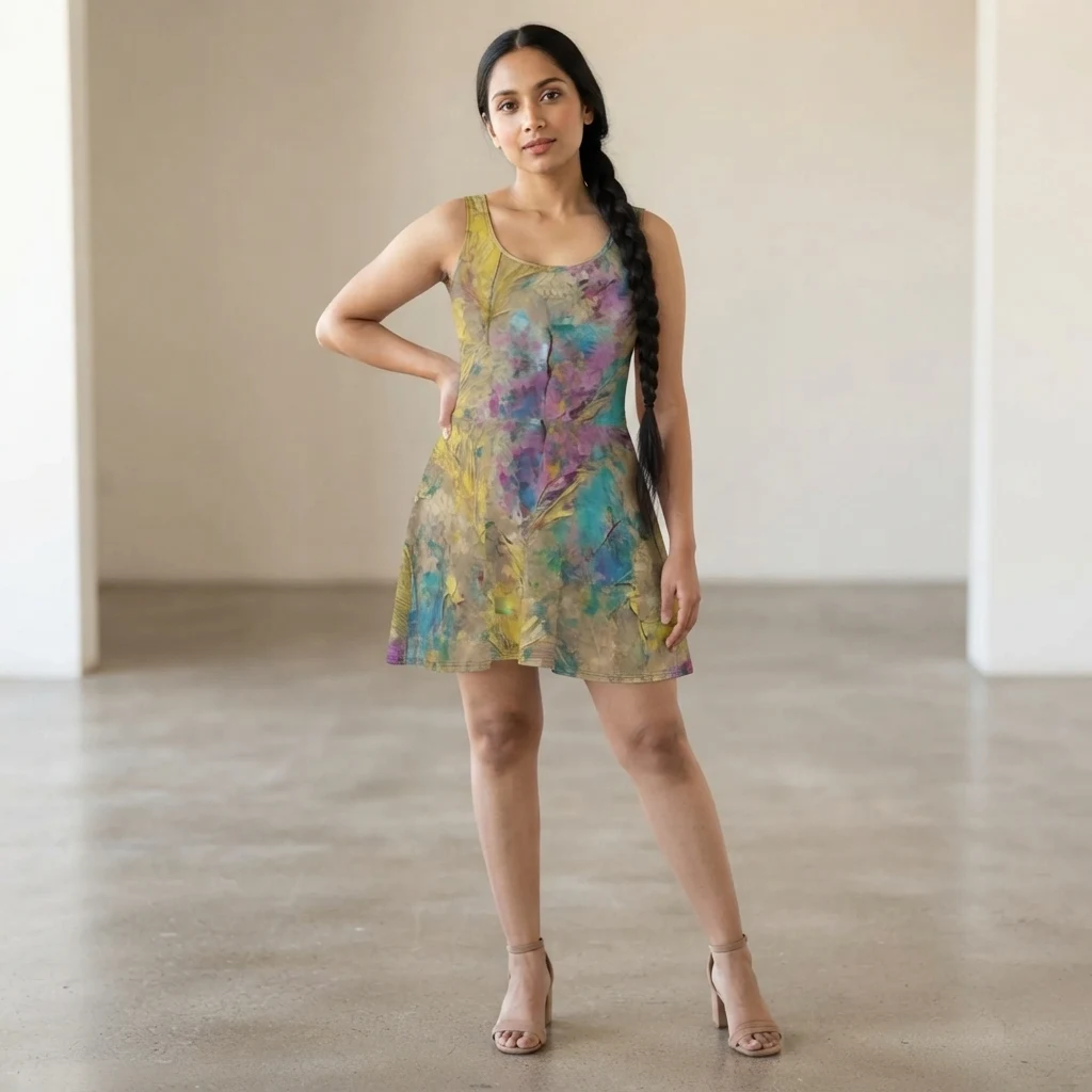 Skater Dress on model