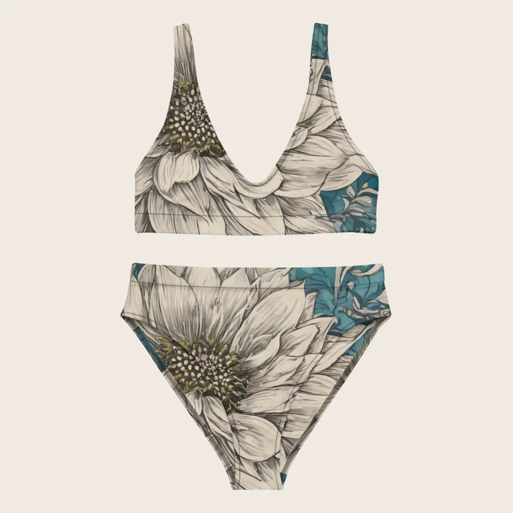 High-Waisted Bikini on model