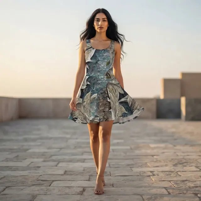 Skater Dress, one-of-one design 39669AAC
