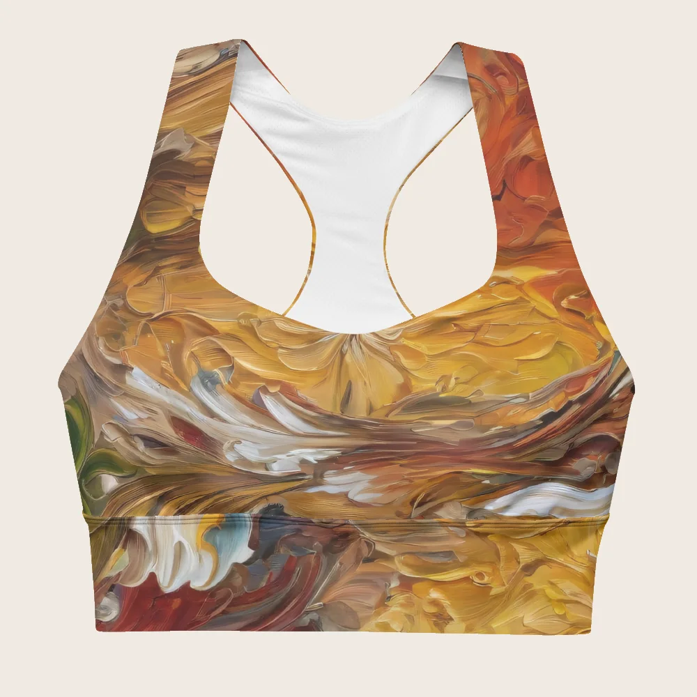 Longline Sports Bra on model