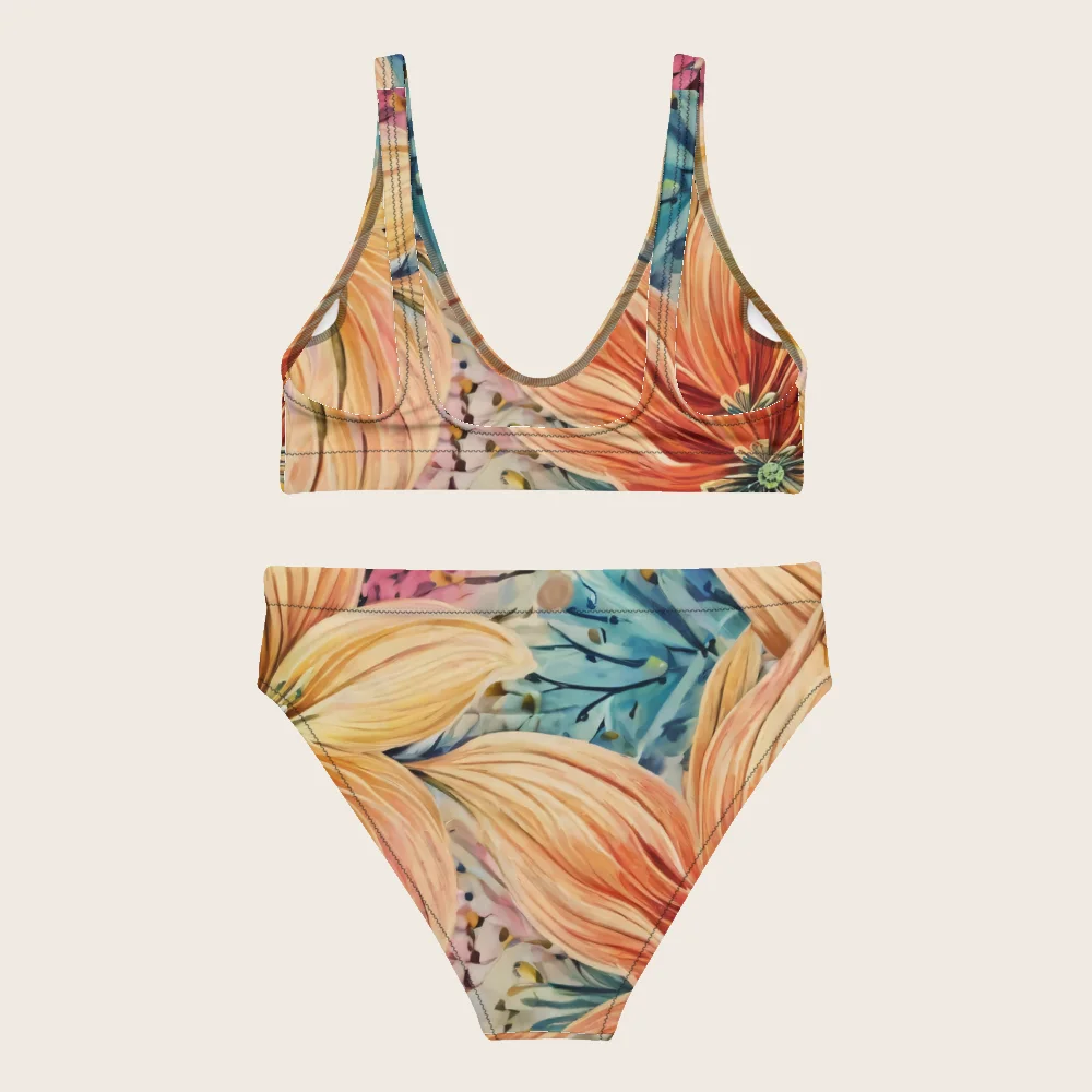 High-Waisted Bikini on model