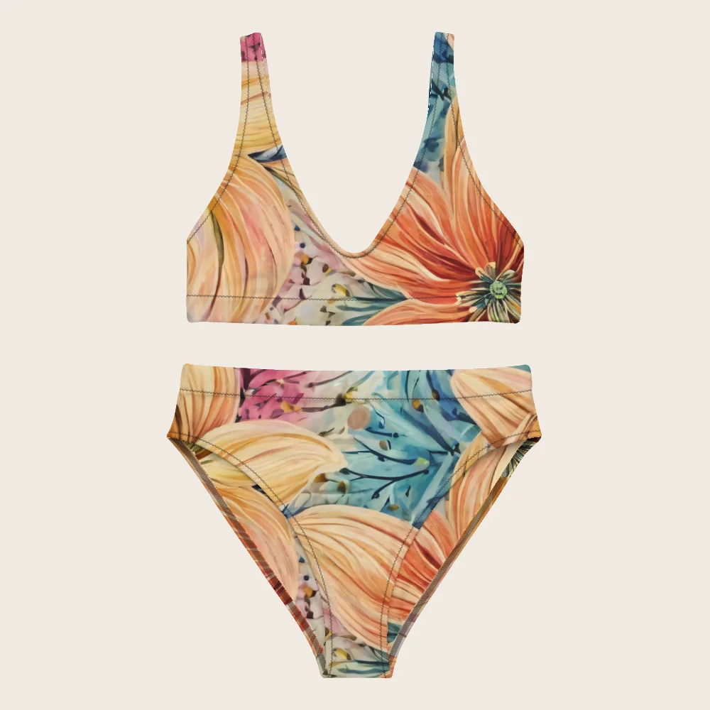 High-Waisted Bikini on model