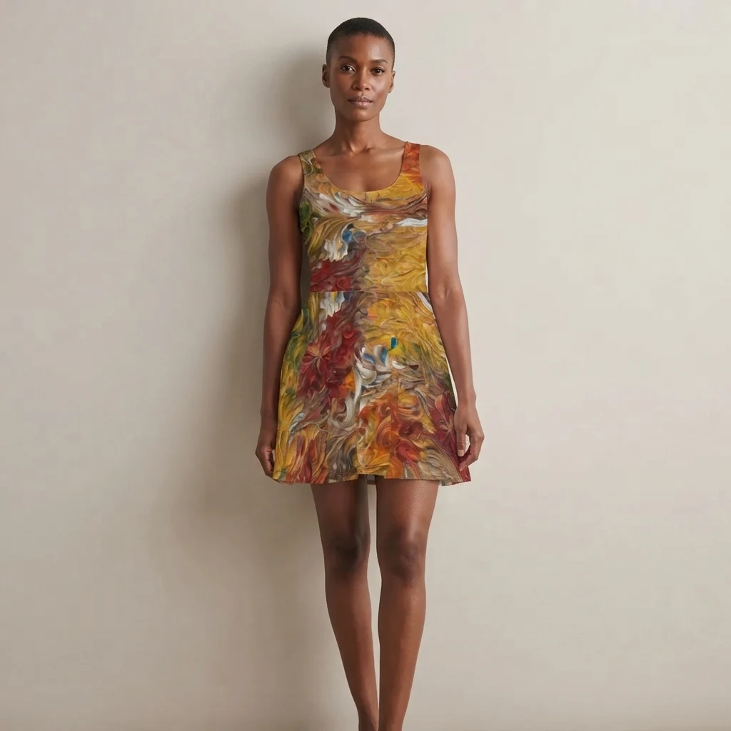 Skater Dress on model
