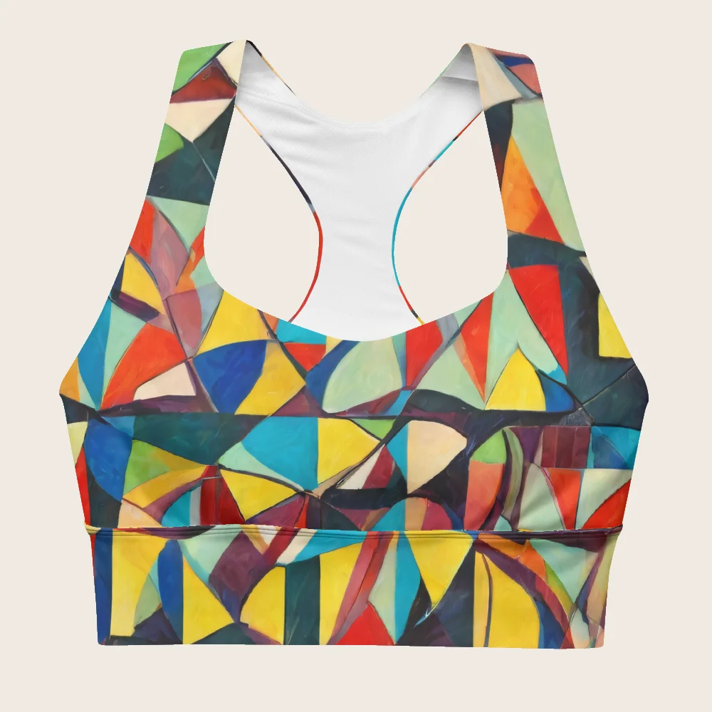 Longline Sports Bra on model