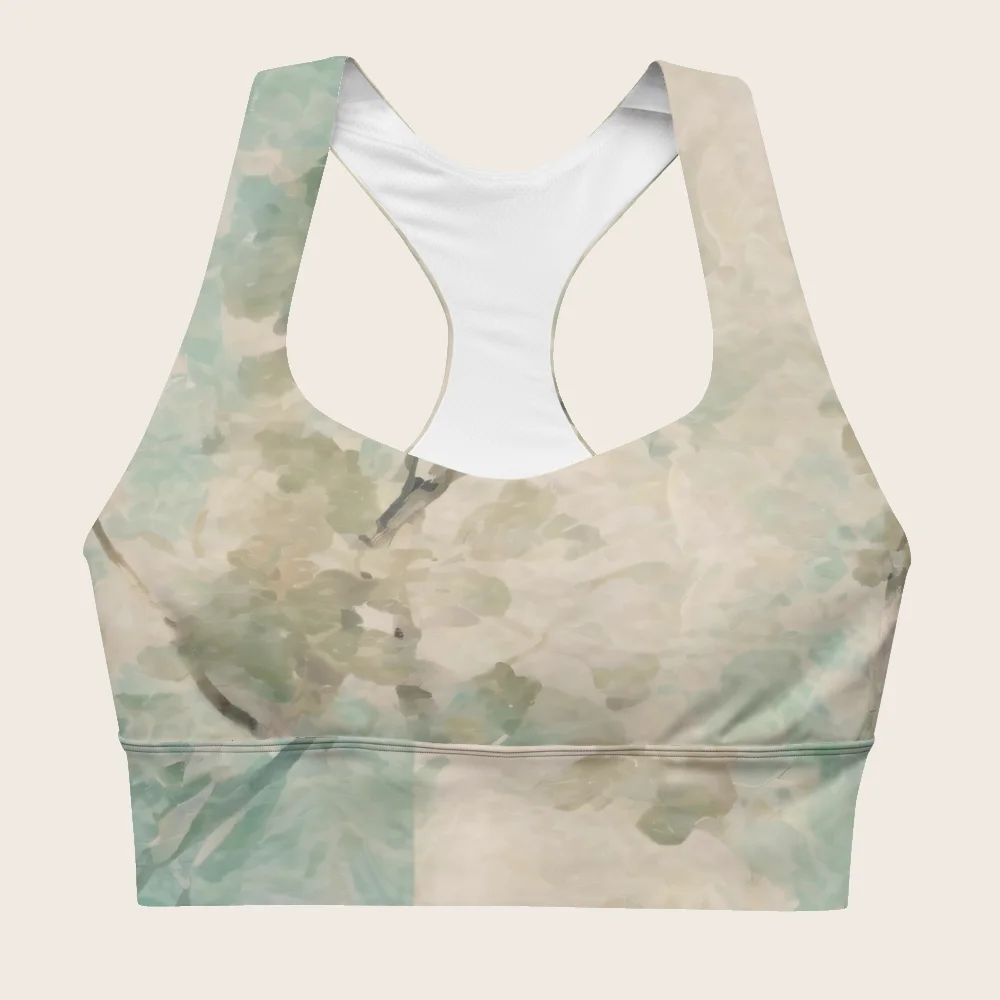 Longline Sports Bra on model