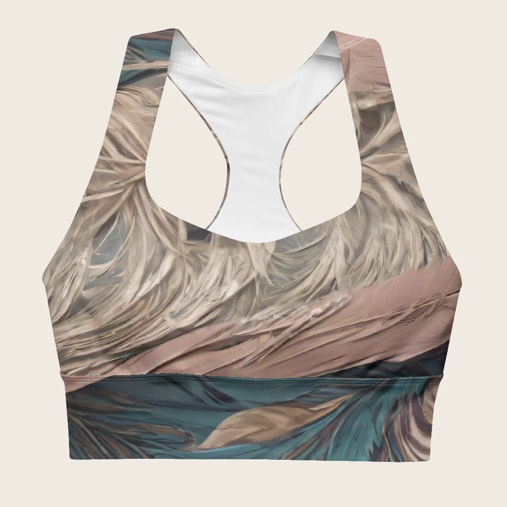 Longline Sports Bra on model