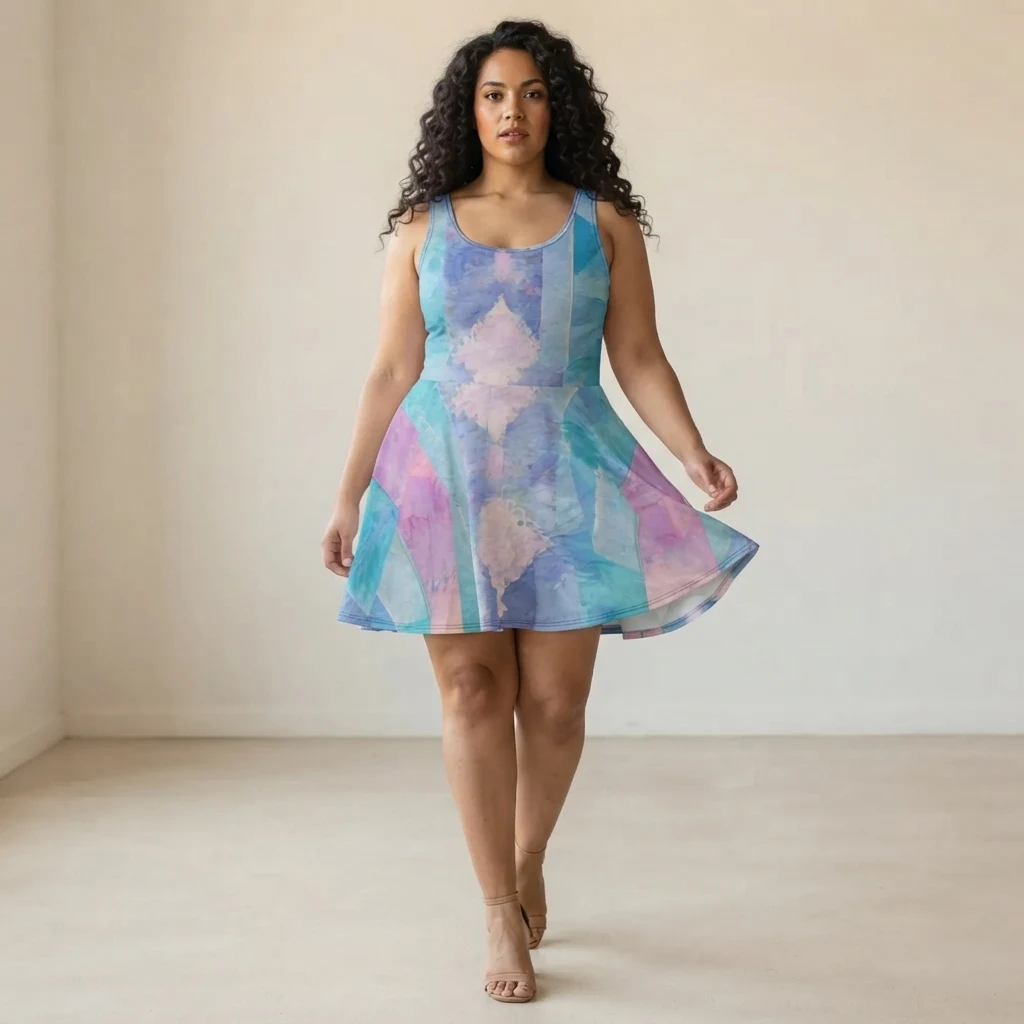 Skater Dress on model