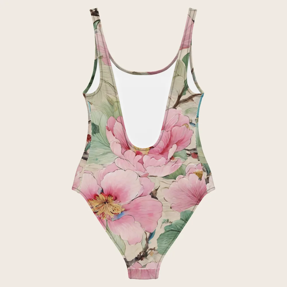 One-Piece Swimsuit on model