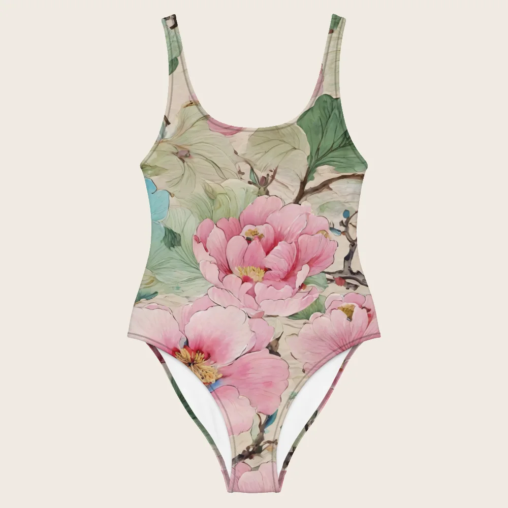 One-Piece Swimsuit on model