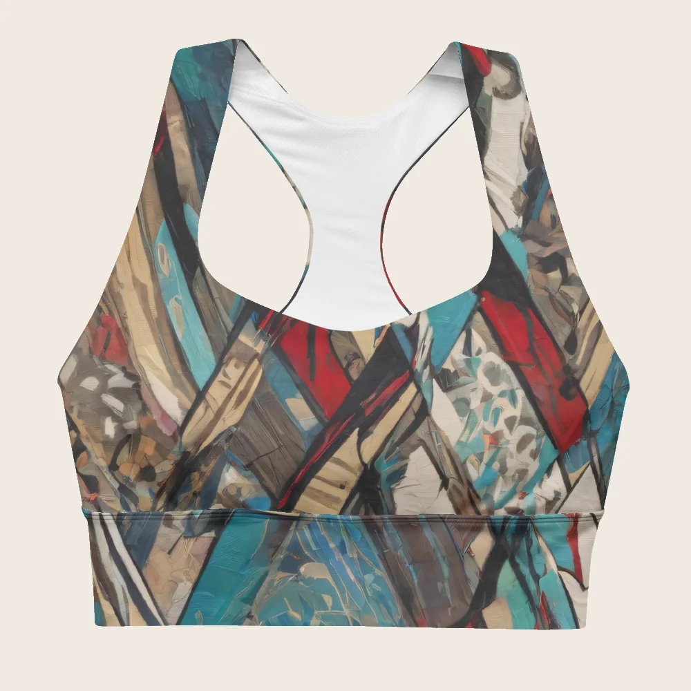 Longline Sports Bra on model