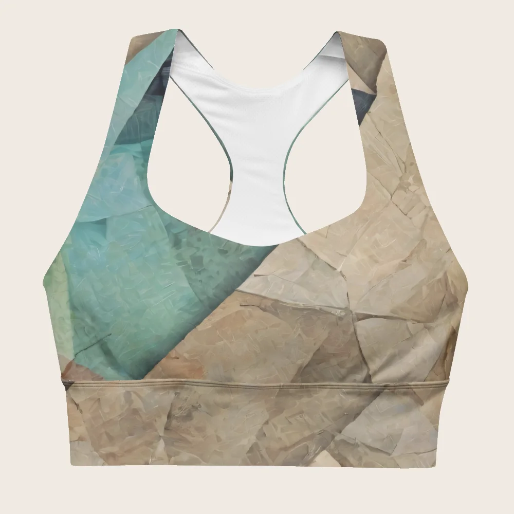 Longline Sports Bra on model