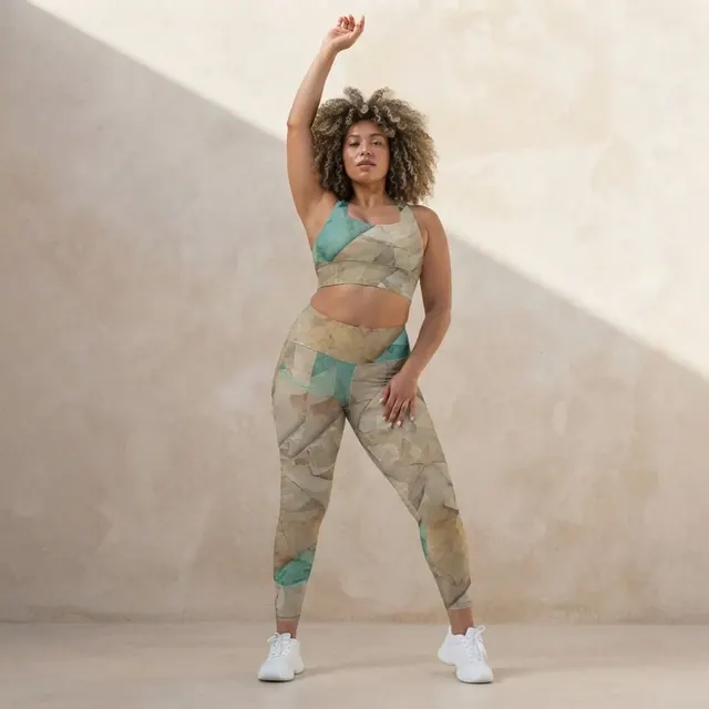 Longline Sports Bra, one-of-one design 3B919401