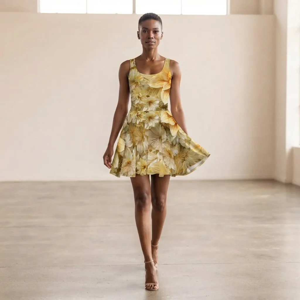 Skater Dress on model