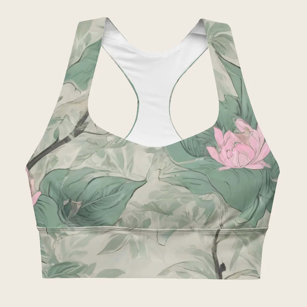 Longline Sports Bra on model