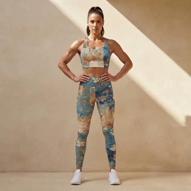 Longline Sports Bra, one-of-one design 35FDE5B7