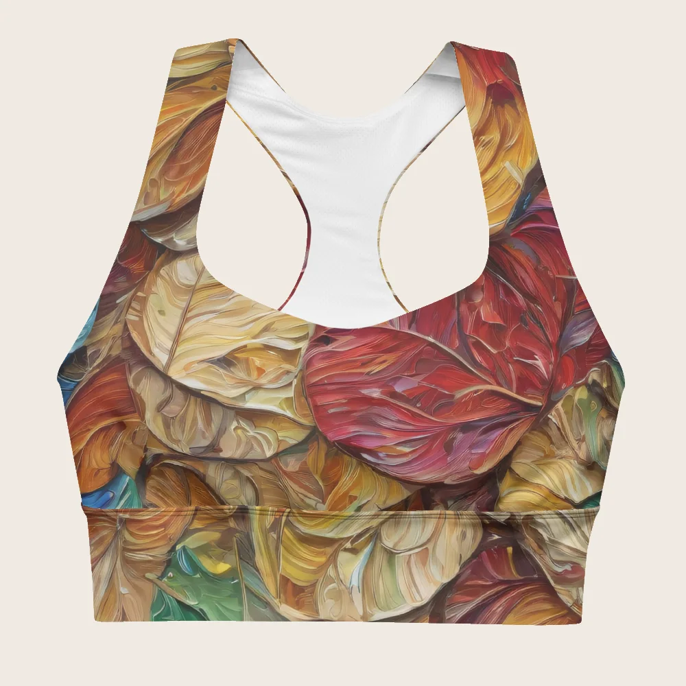 Longline Sports Bra on model