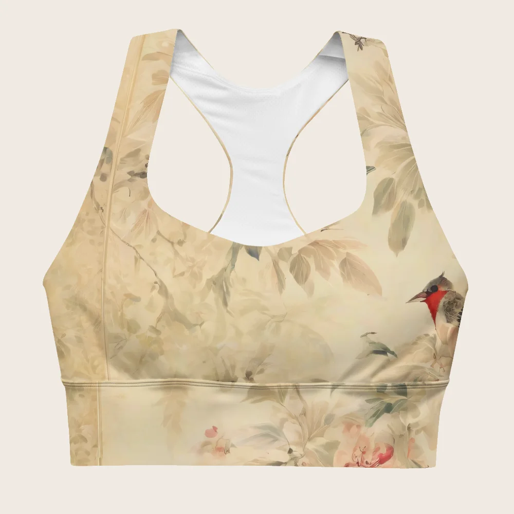 Longline Sports Bra on model