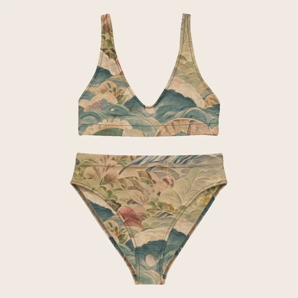 High-Waisted Bikini on model