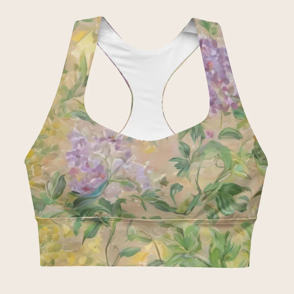Longline Sports Bra on model