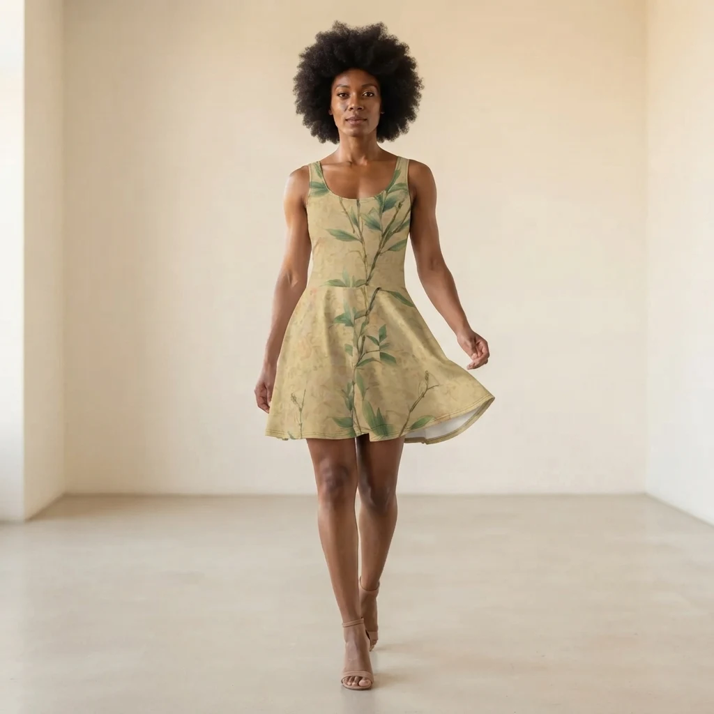 Skater Dress on model