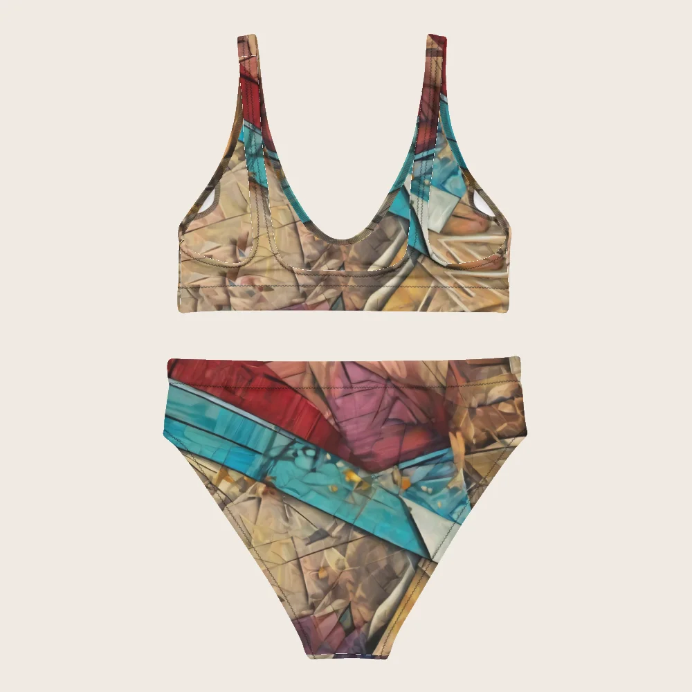 High-Waisted Bikini on model