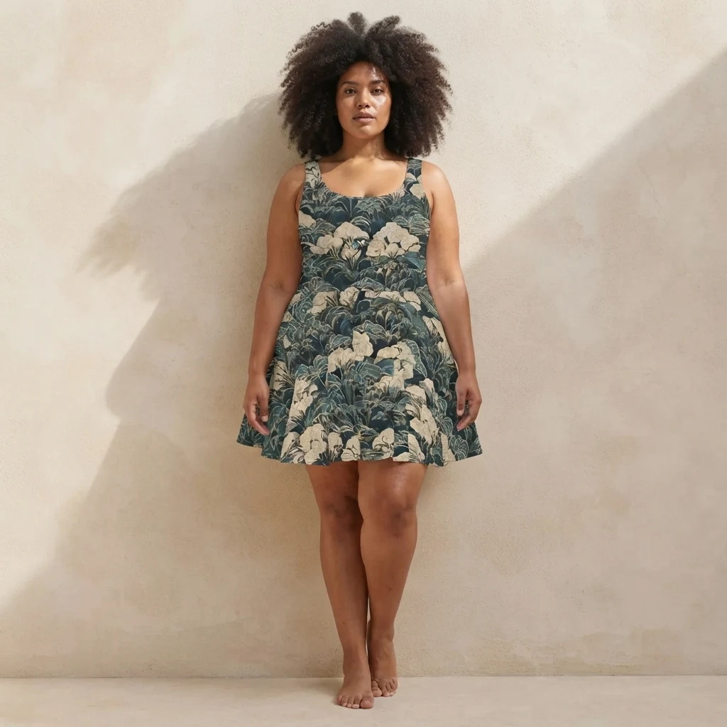 Skater Dress on model