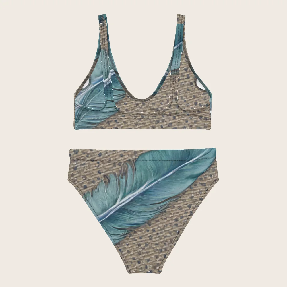 High-Waisted Bikini on model