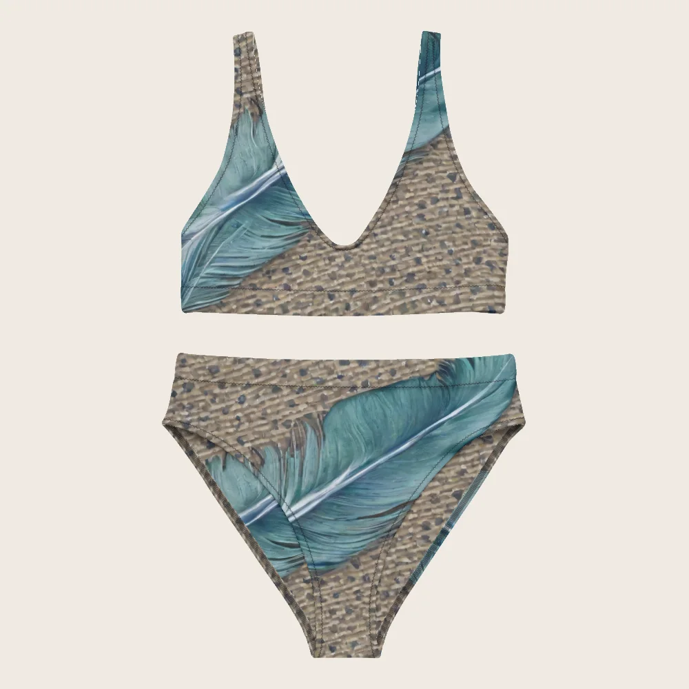 High-Waisted Bikini on model