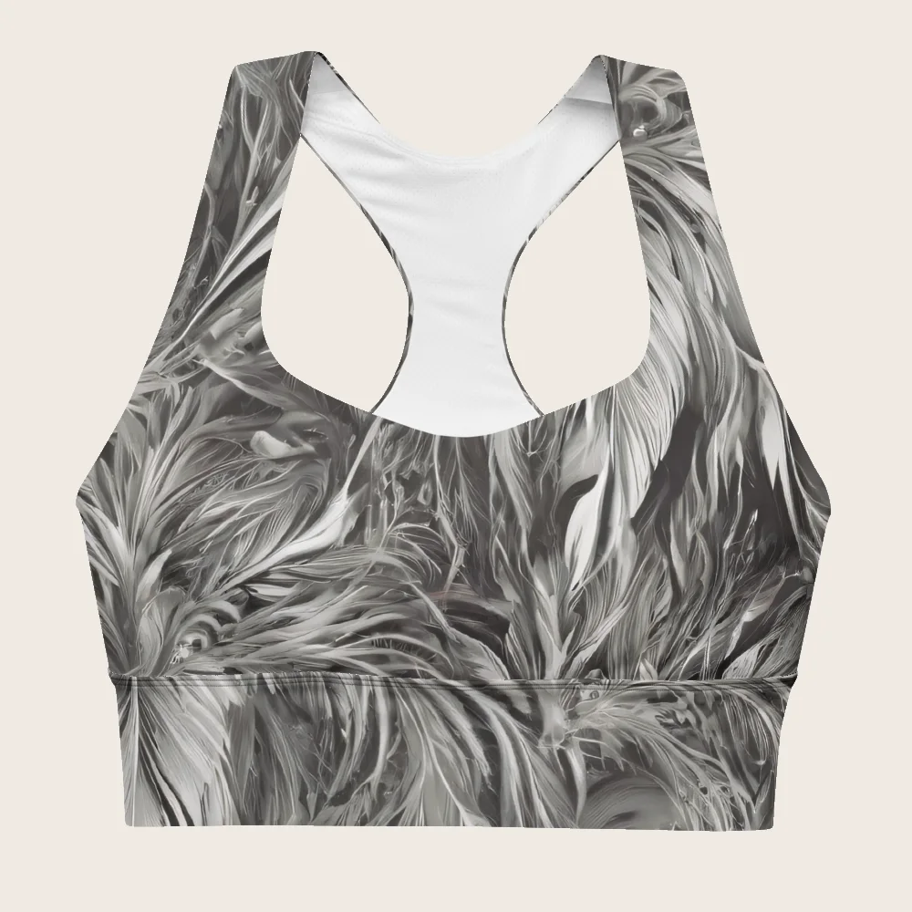 Longline Sports Bra on model