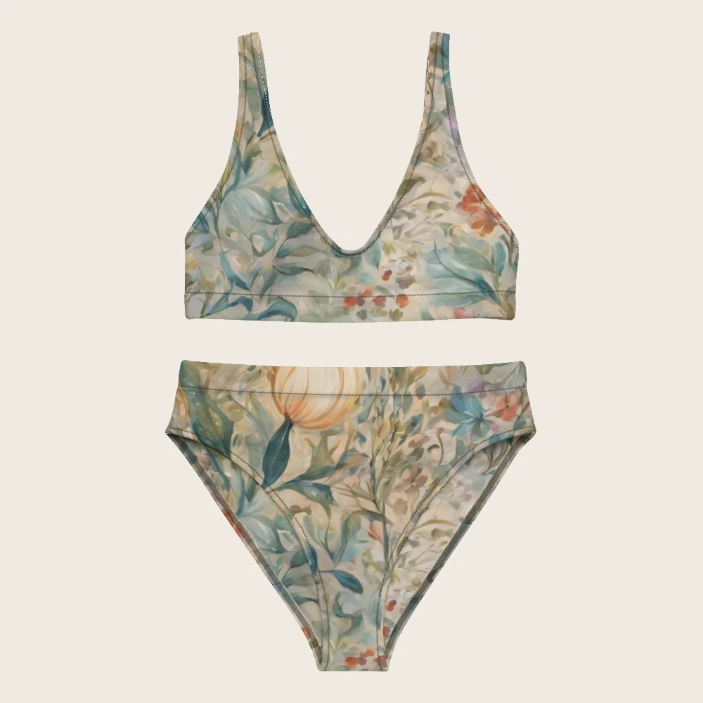 High-Waisted Bikini on model