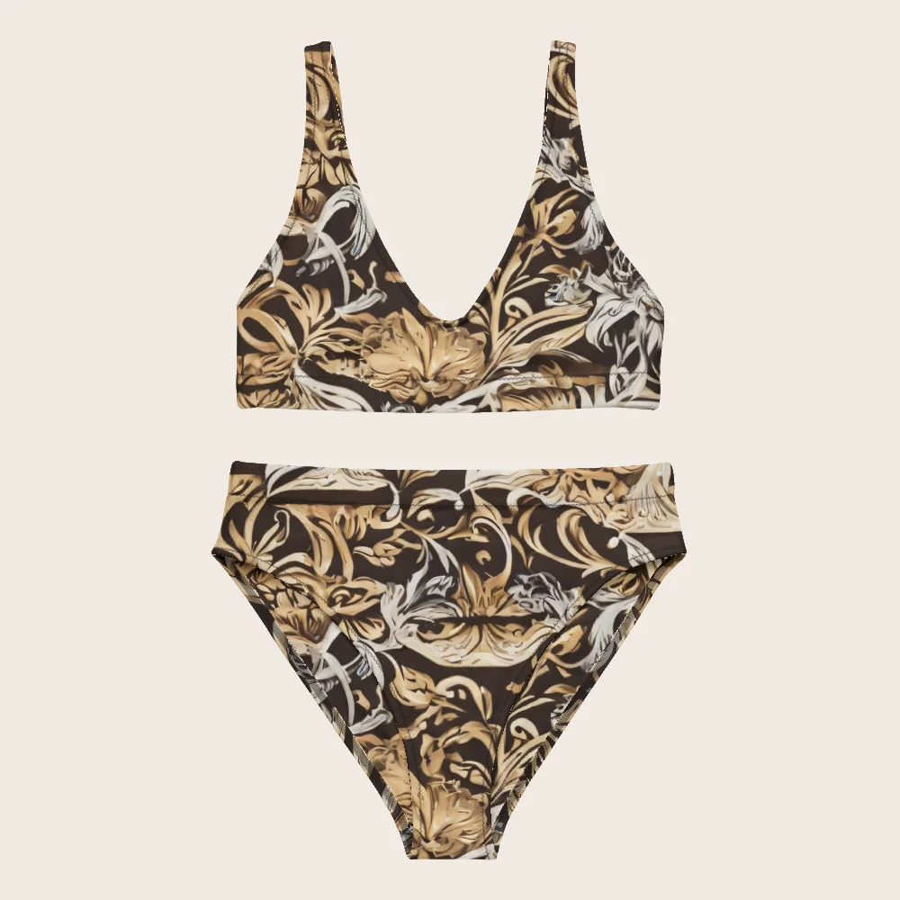 High-Waisted Bikini on model