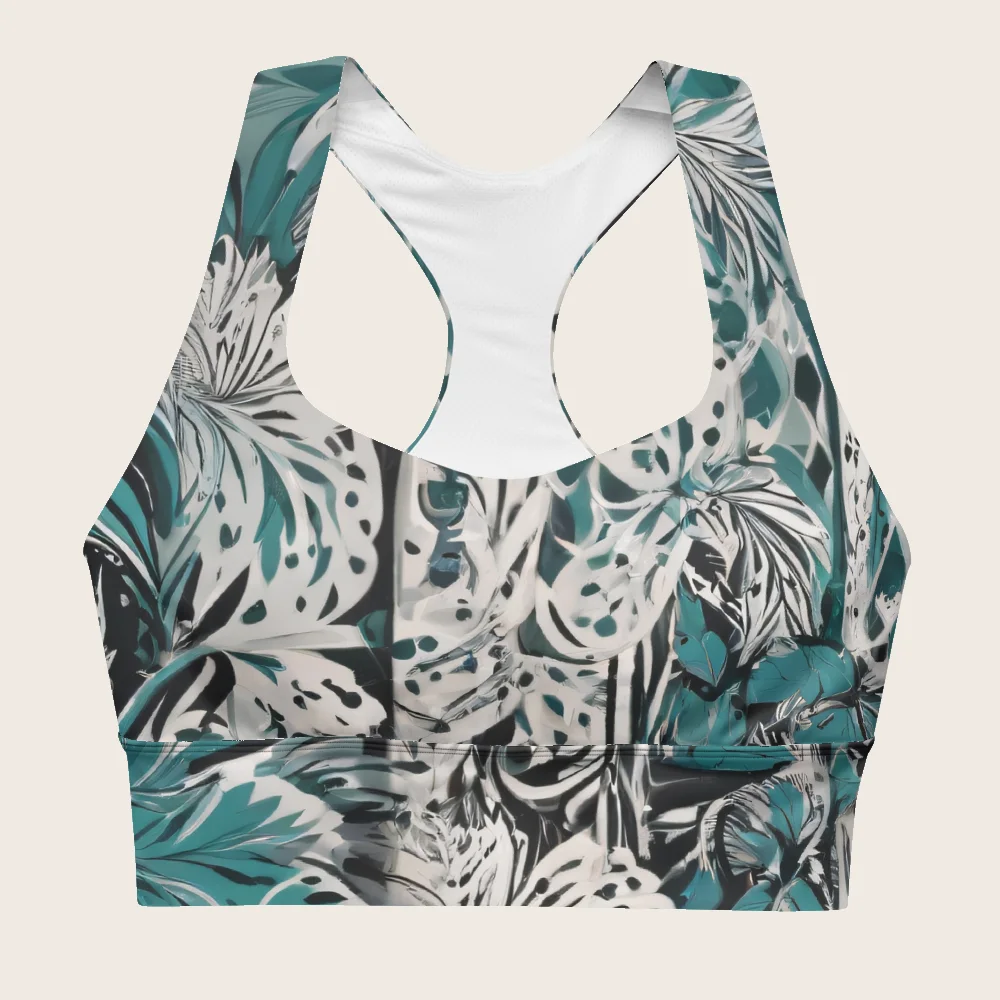 Longline Sports Bra on model