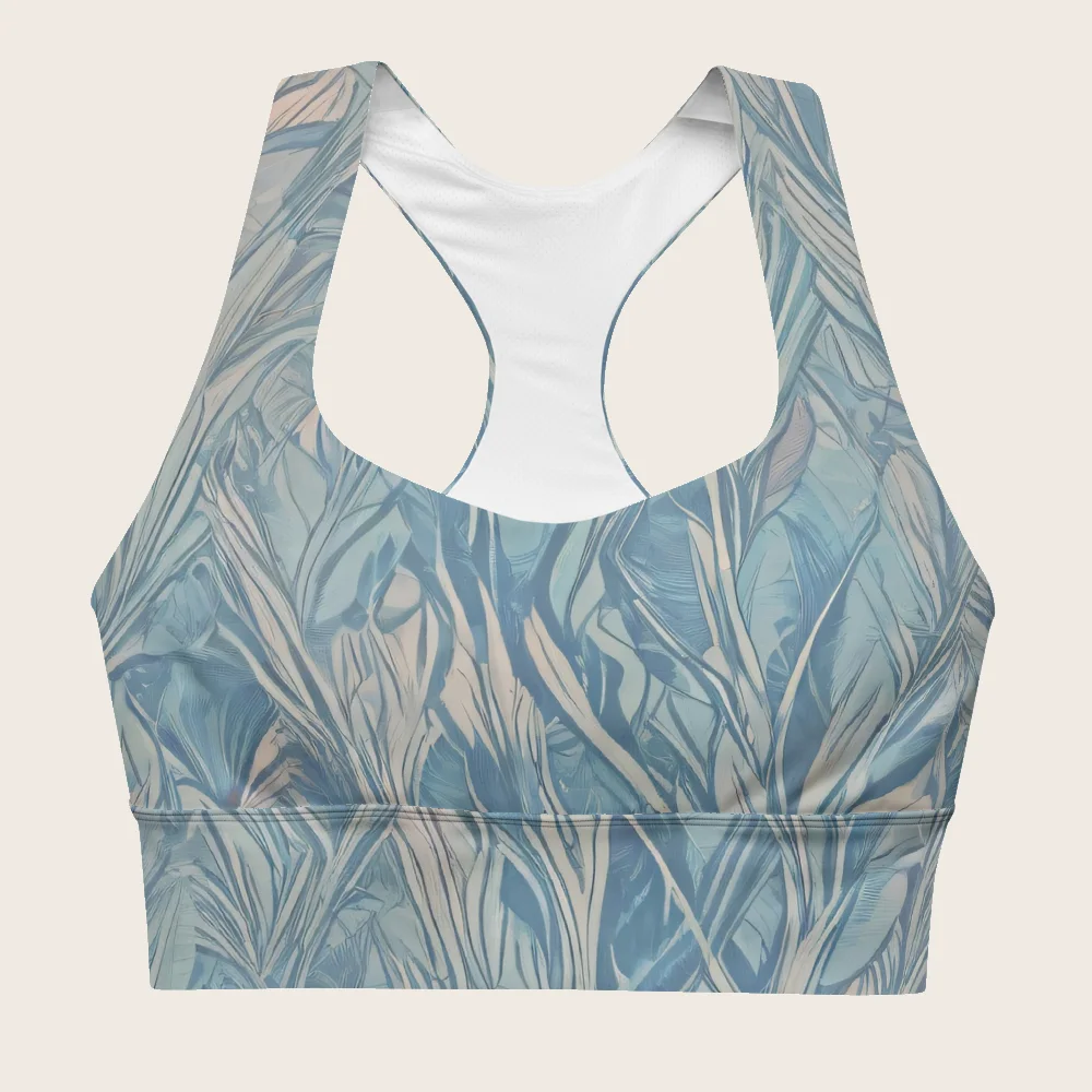 Longline Sports Bra on model