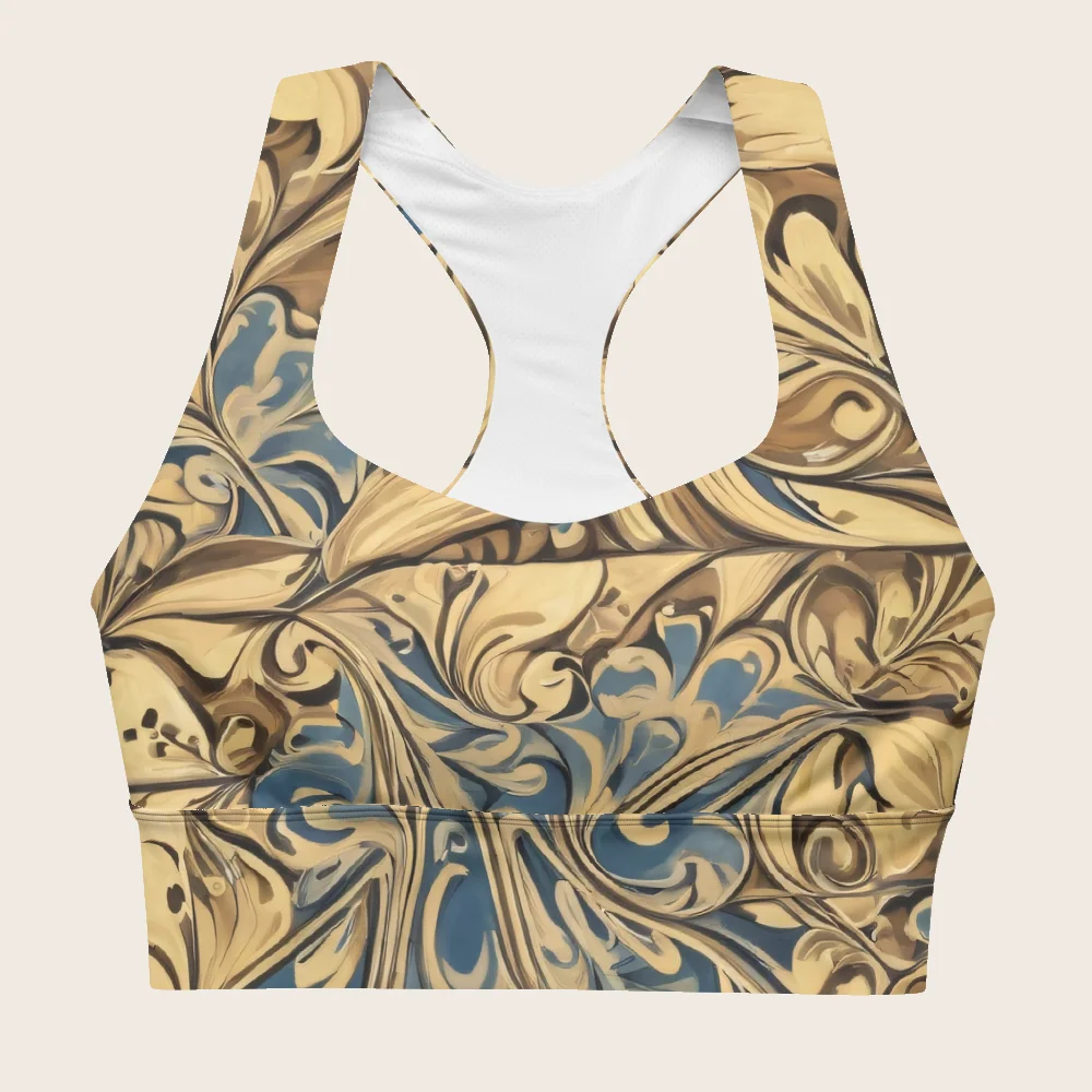 Longline Sports Bra on model