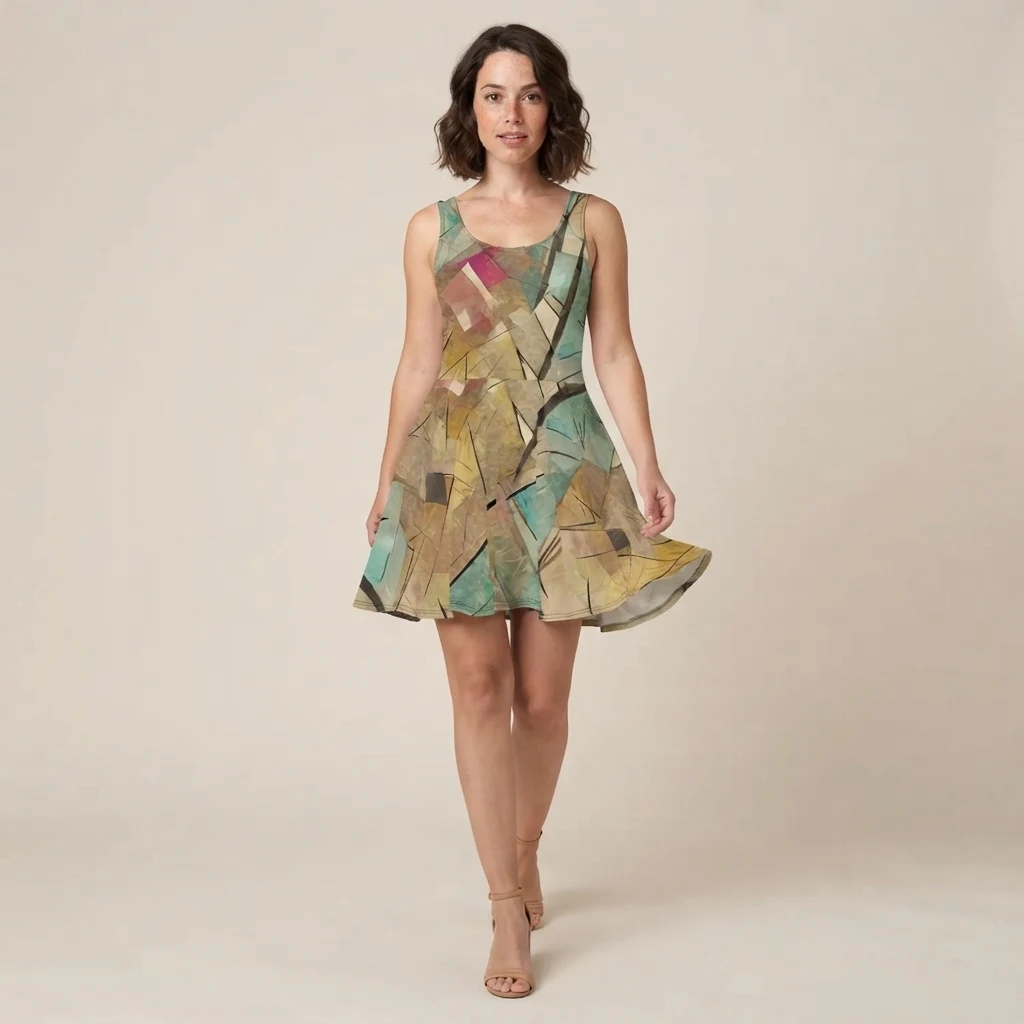 Skater Dress on model