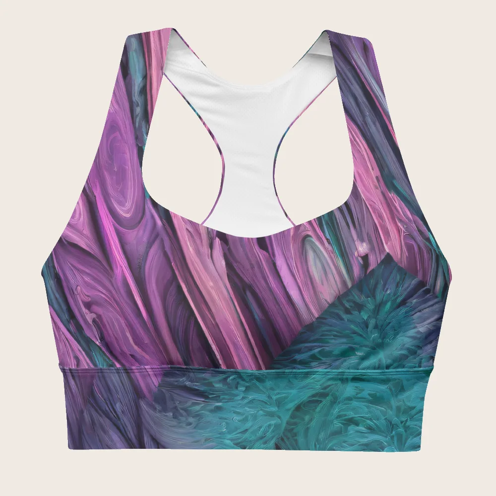 Longline Sports Bra on model