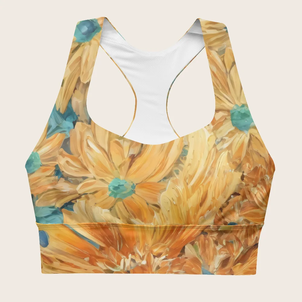 Longline Sports Bra on model