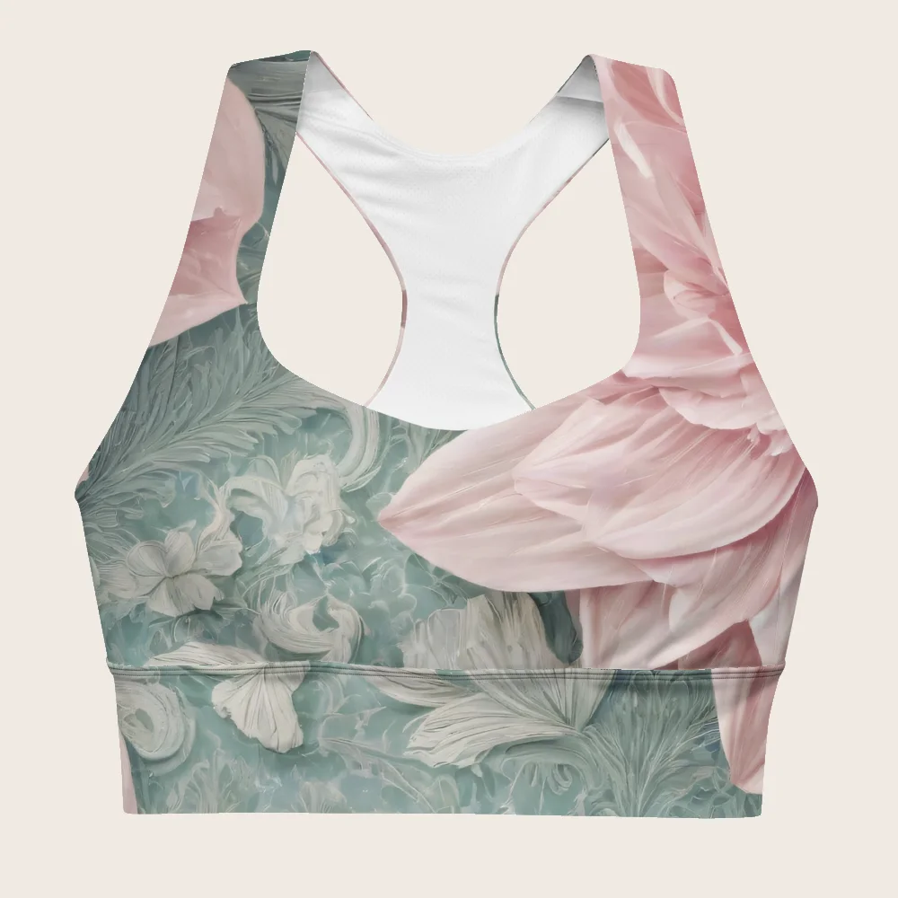 Longline Sports Bra on model