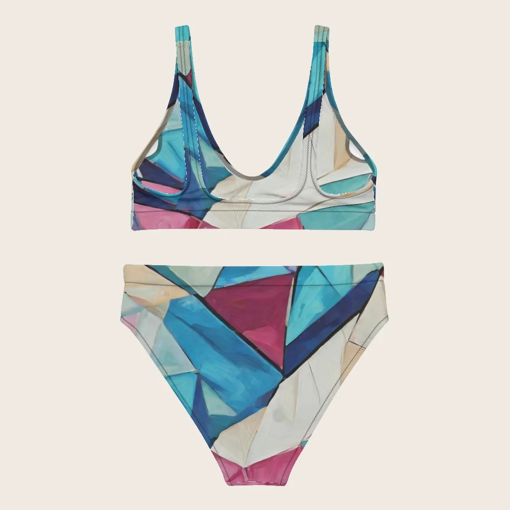 High-Waisted Bikini on model