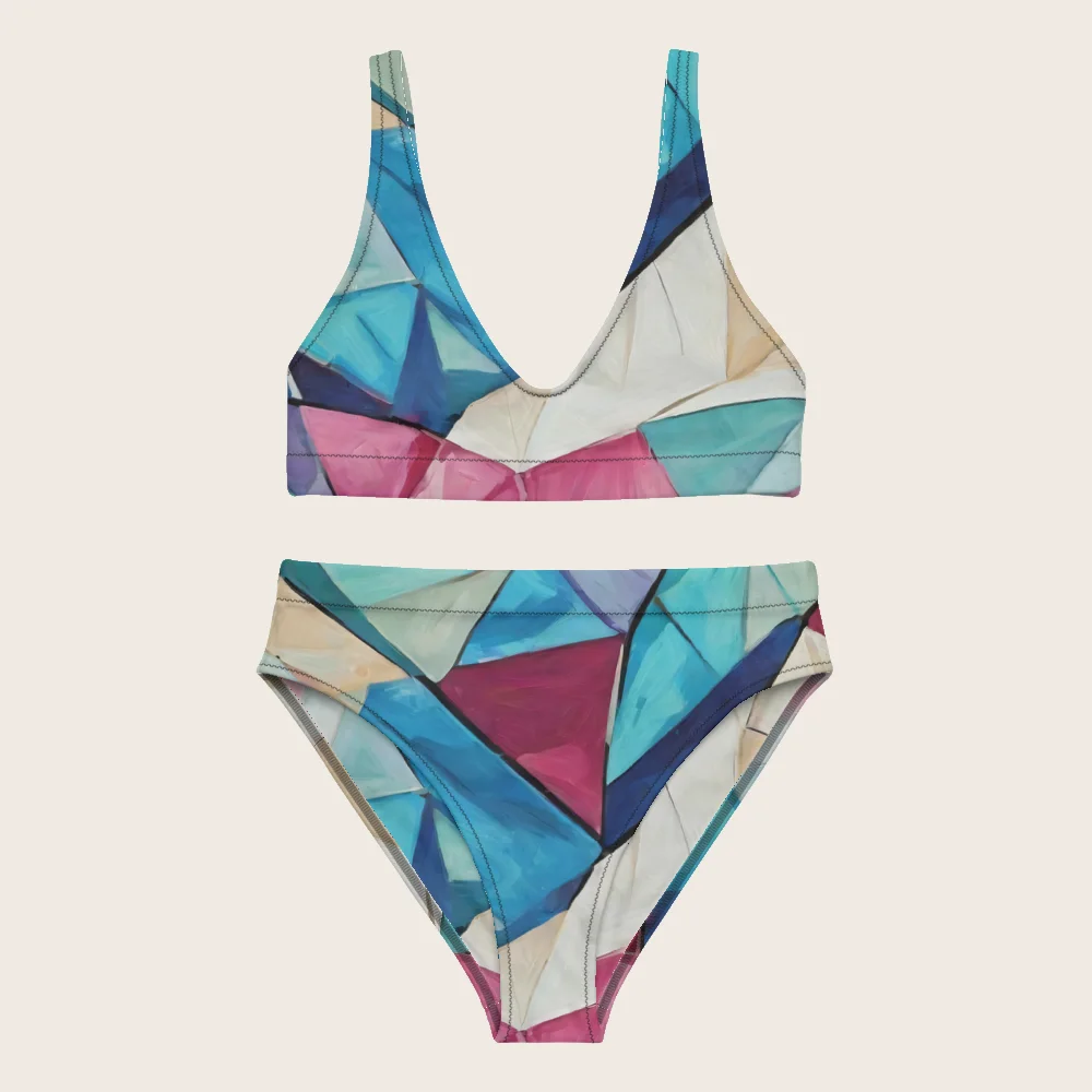 High-Waisted Bikini on model