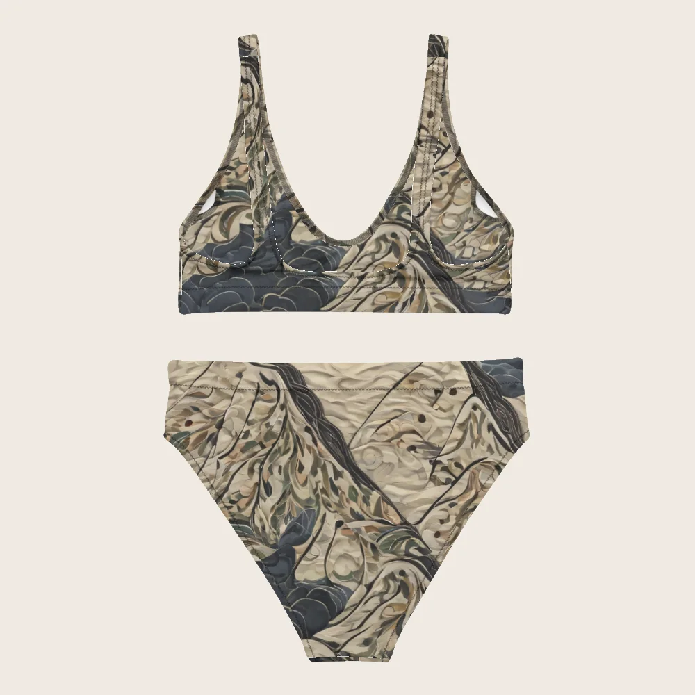 High-Waisted Bikini on model