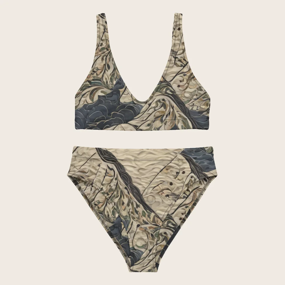High-Waisted Bikini on model