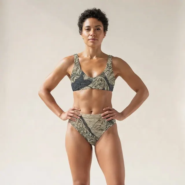 High-Waisted Bikini, one-of-one design 2F30F070