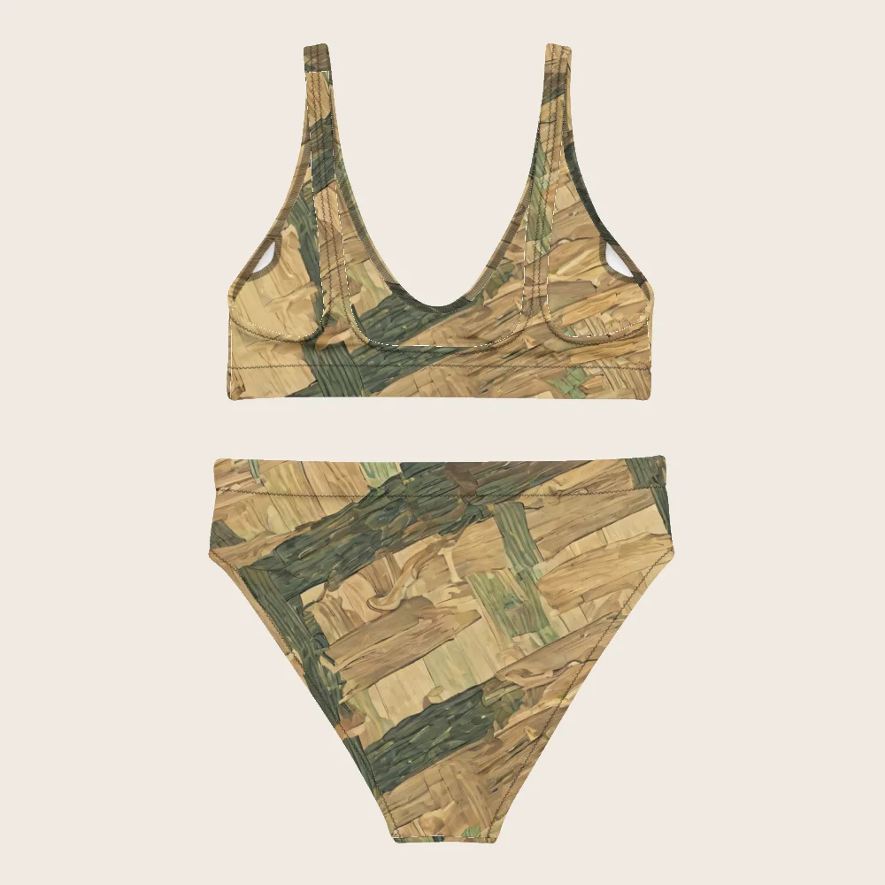 High-Waisted Bikini on model