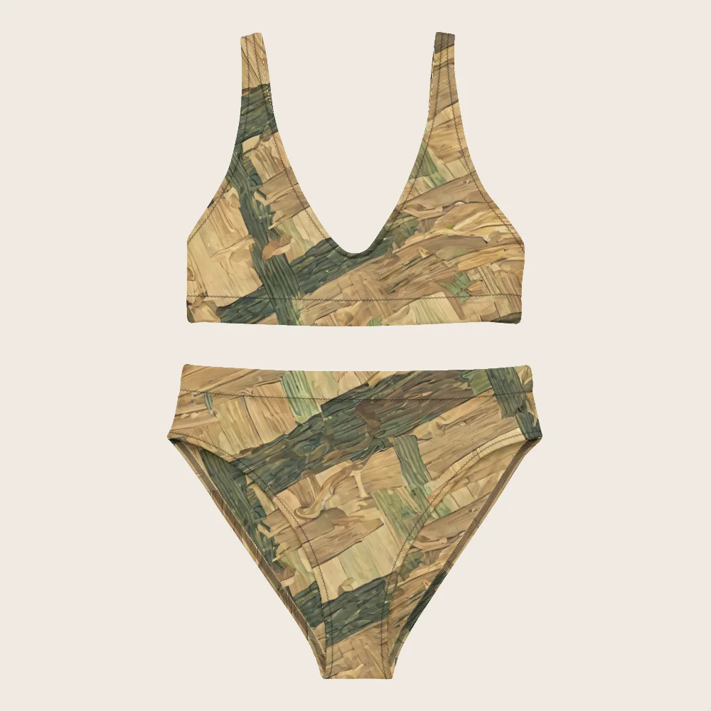 High-Waisted Bikini on model